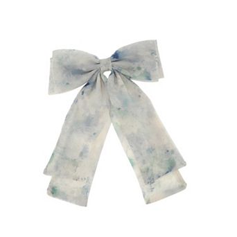 Ink Wash Print Bow Hair Barrettes 1 pc