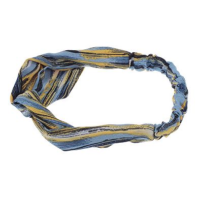 Fashion Cloud Pattern Cross Elastic Hairband for Women 1 Pc