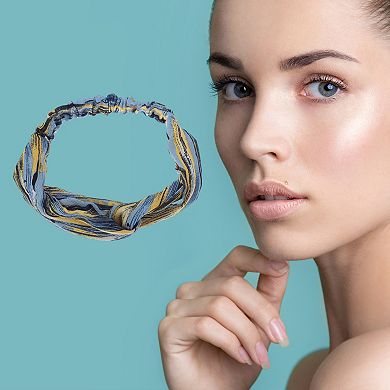 Fashion Cloud Pattern Cross Elastic Hairband for Women 1 Pc