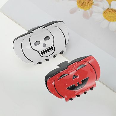 Halloween Claw Clip Black White 1Pc