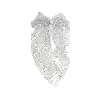 Fashion Sequin Bow Mesh Ribbon Spring Hair Clips 1 pc