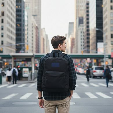 Durable Lightweight Backpack with Main Compartment and Front Utility Pocket