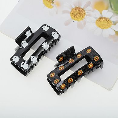 Halloween Claw Clip Black White 1 Pc