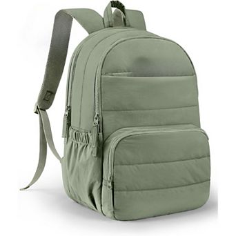 Quilted Travel Backpack Water Resistant for College and Work Use