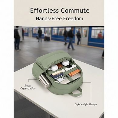 Quilted Travel Backpack Water Resistant for College and Work Use