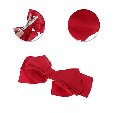 Grace Bow Ribbon French Barrette Hair Clips for Home 1 Pc