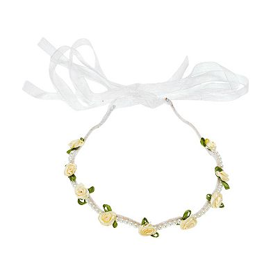Faux Pearl Ribbon Headband for Women 1 Pc