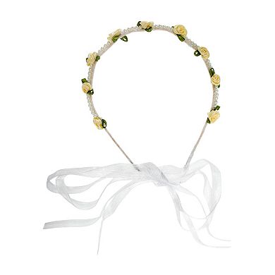 Faux Pearl Ribbon Headband for Women 1 Pc
