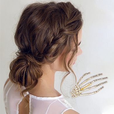 Rhinestone Palm Hair Clips for Home 1 Pc