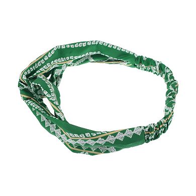 Fashion Love Sea Pattern Cross Elastic Hairband for Women 1 Pc