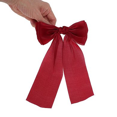 Fashionable Bow Ribbon Duckbill Hair Clips for Home 1 Pc