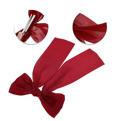 Fashionable Bow Ribbon Duckbill Hair Clips for Home 1 Pc