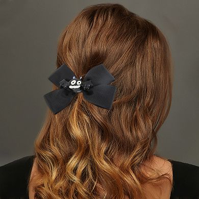 Halloween Double Bow Duckbill Clip for Women 1 Pair