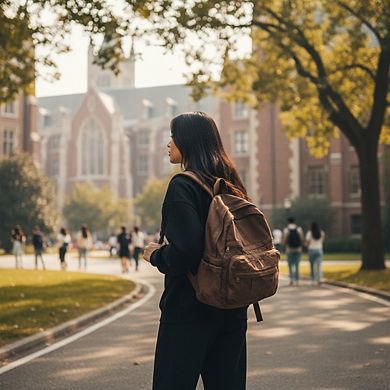 Canvas Backpack Retro Aesthetic for College Travel and Laptop Use