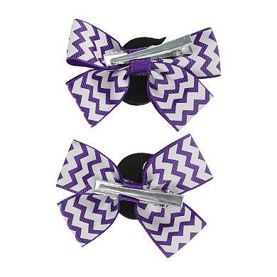 Halloween Double Bow Pattern Duckbill Clip for Women 1 Pair