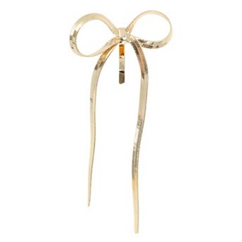 Stylish Long Bow Ponytail Buckle Hair Clip for Women