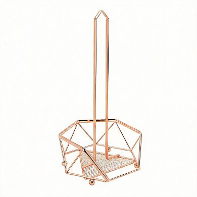 Stainless Steel Paper Towel Holder - Freestanding, Durable, Raised Base