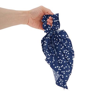 Stylish Heart Ribbon Hair Elastic Hair Tie 1 Pc