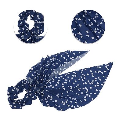 Stylish Heart Ribbon Hair Elastic Hair Tie 1 Pc