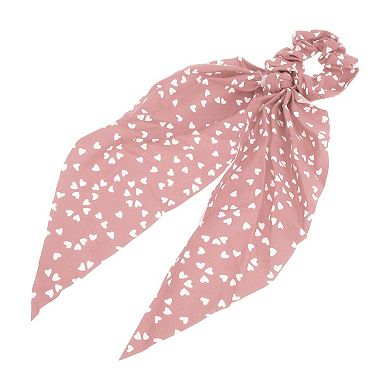 Stylish Heart Ribbon Hair Elastic Hair Tie 1 Pc