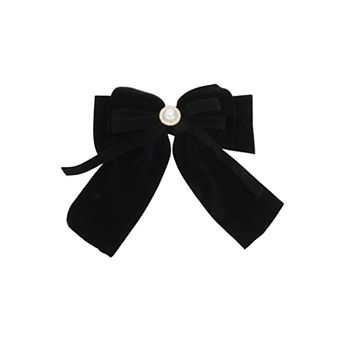 Fashion Bow Pearl Ribbon Spring Hair Clips 1 pc