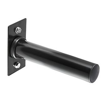 Wall-Mounted Weight Plate and Kettlebell Rack for Home Gyms - Black