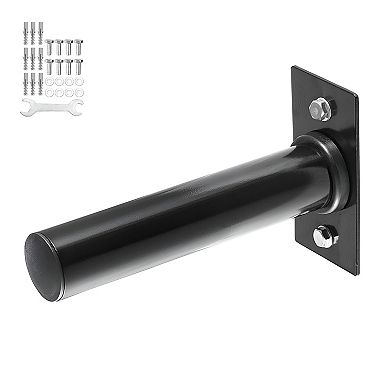 Wall-Mounted Weight Plate and Kettlebell Rack for Home Gyms - Black