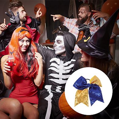 Sequin Bow Hair Elastics for Women 1 Pc