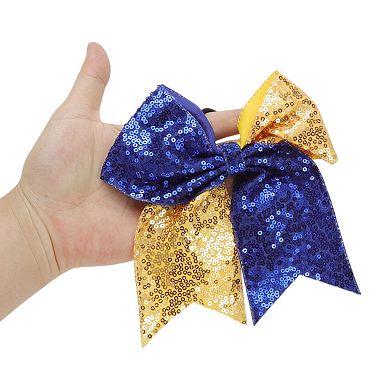 Sequin Bow Hair Elastics for Women 1 Pc