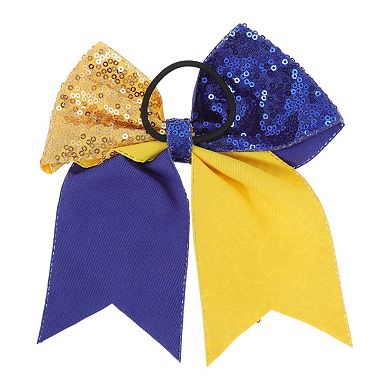 Sequin Bow Hair Elastics for Women 1 Pc