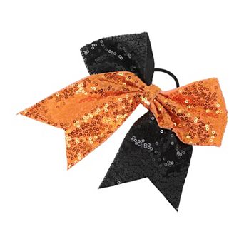 Sequin Bow Hair Elastics for Women 1 pc