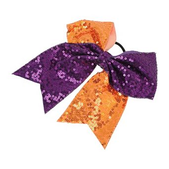 Sequin Bow Hair Elastics for Women 1 pc