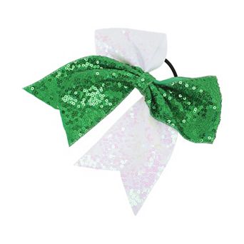Sequin Bow Hair Elastics for Women 1 pc