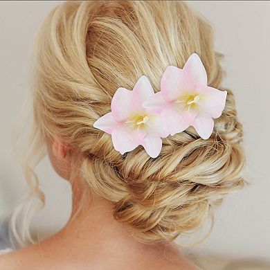 Simulated Flower Duckbill Clip for Women 2 Pcs