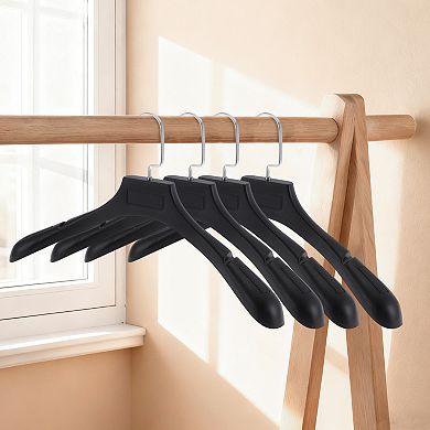 Durable Flat Hook Closet Hanger 4 Pcs