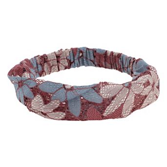 Eight-Leaf Flower Lace Wide Headband for Women 1 pc