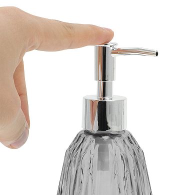 Argyle Pattern Soap Dispenser 11.84oz 1 Pc