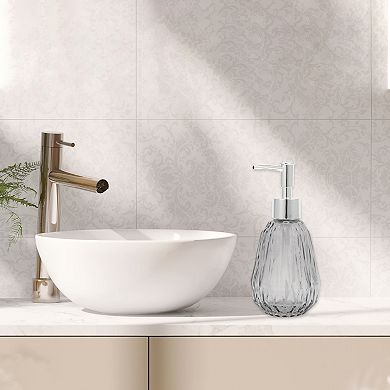 Argyle Pattern Soap Dispenser 11.84oz 1 Pc