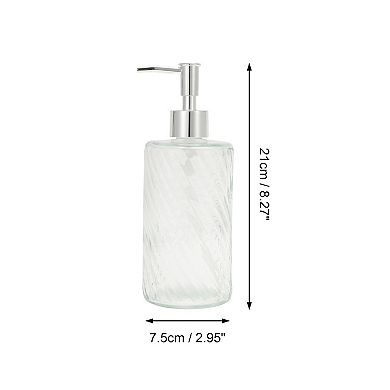 Cylinder Twill Lines Soap Dispenser 1 Pc