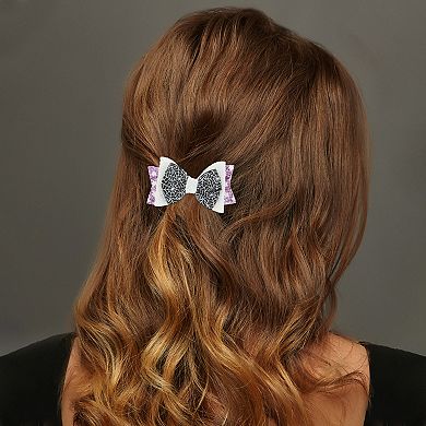 Halloween Bow Spiderweb Duckbill Clip for Women 1 Pc