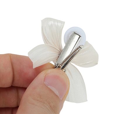Pearl Bow Hair Clip 2 Pcs