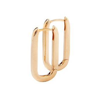 Belinda Jewelz 18k Gold Plated Vermeil U-Shaped Huggie Hoop Earrings