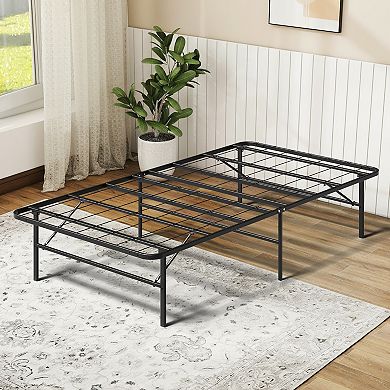 PATIOEASY Twin iron bed Minimalist Metal Bed Frame Rust Resistant Coating for Durable Use