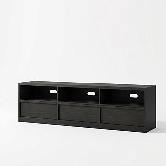 70 in TV Stand for TVs up to 87", Mid Century Modern Entertainment Center with Storage Drawer