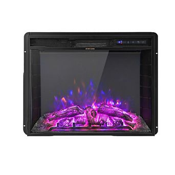 26” Recessed Electric Fireplace with Adjustable Flame Brightness