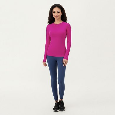 Women's Long Sleeve Fitted Stretch Knit Performance Top
