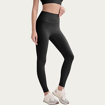 Women's High Waist Stretch Knit Leggings with Wide Waistband and Smooth Sculpting Fit