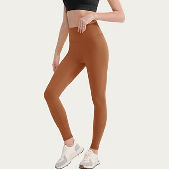 Women's High Waist Stretch Knit Leggings with Wide Waistband and Smooth Sculpting Fit