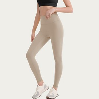 Women's High Waist Stretch Knit Leggings with Wide Waistband and Smooth Sculpting Fit