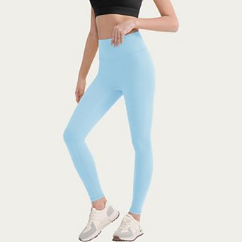 Women's High Waist Stretch Knit Leggings with Wide Waistband and Smooth Sculpting Fit